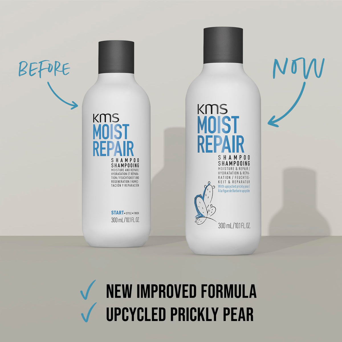 KMS moistrepair with upcycled prickly pear ingredient illustrating natural moisture source
