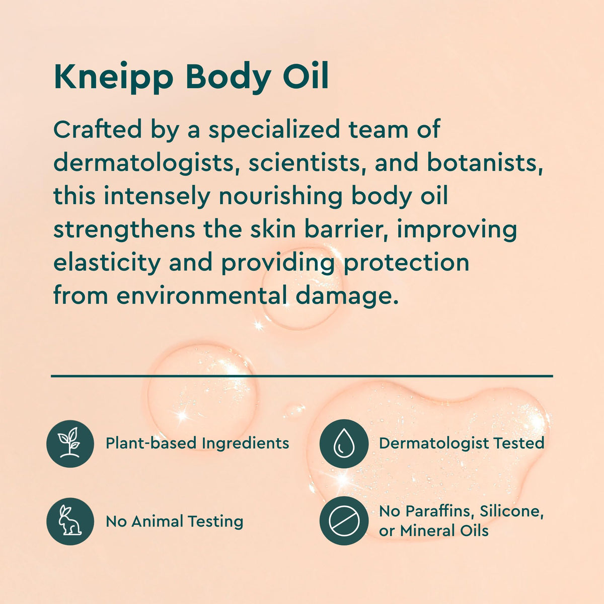 Kneipp bottle label detail highlighting brand and product information