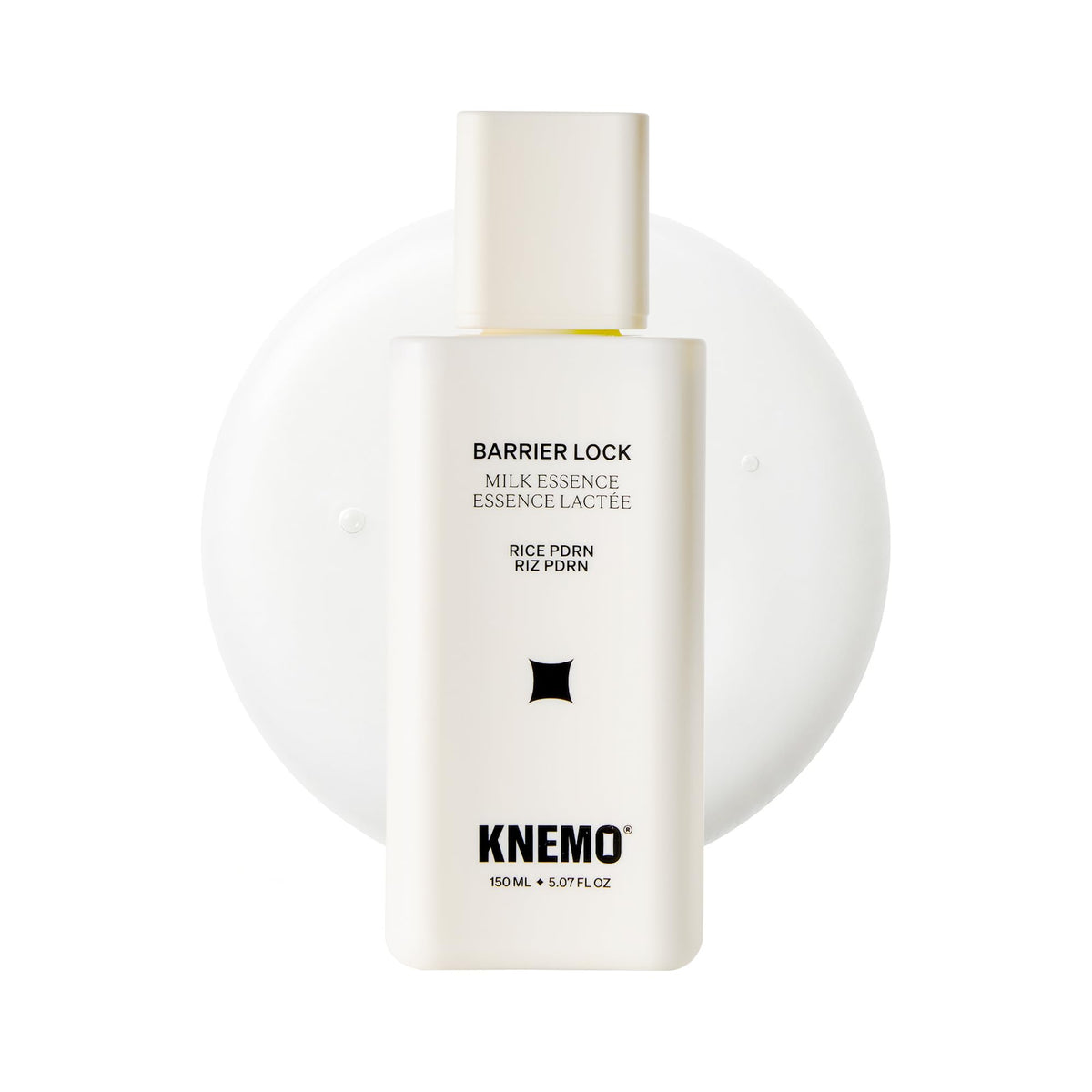 KNEMO front packaging showing bottle and label, quick barrier repair