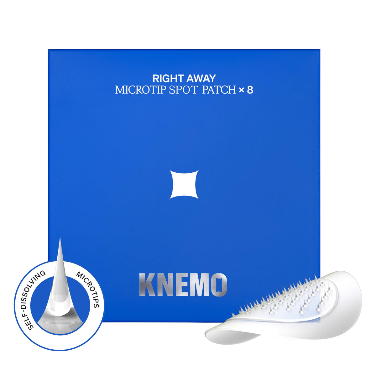 KNEMO front packaging showing patch count and benefits