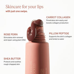 KNEMO LipLock ingredient closeup highlighting Rose PDRN for visible renewal benefit