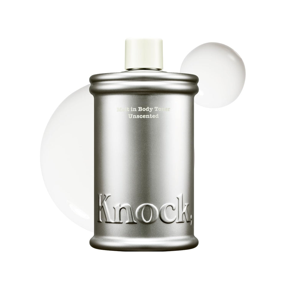 Knock front packaging showing bottle and label, clear product identity and benefit