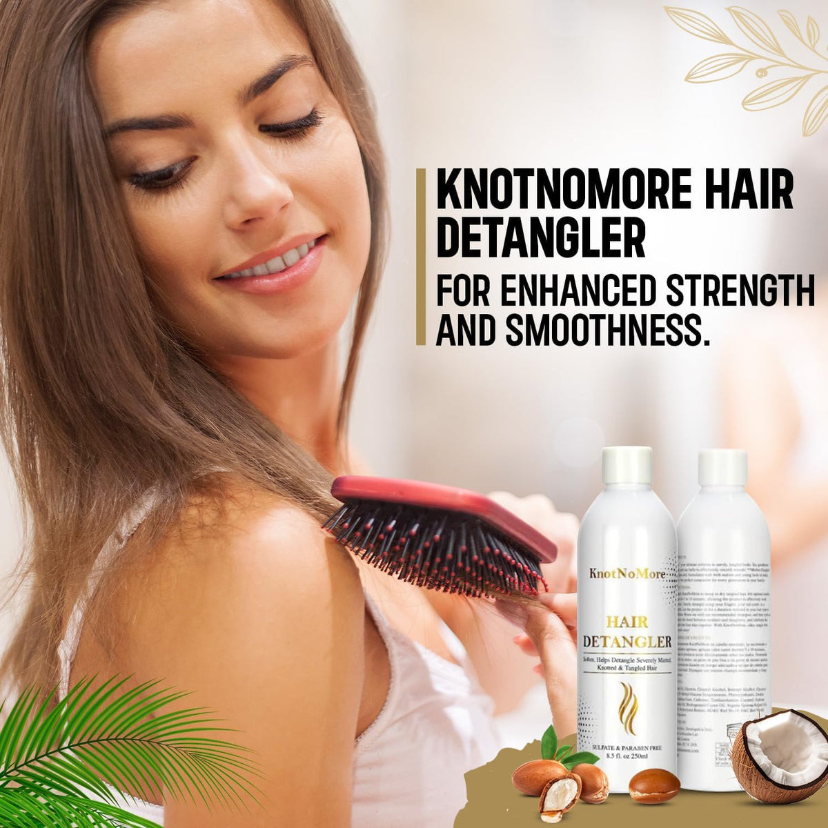 Knot No More detangling a child’s hair showing gentle, pain-reducing action