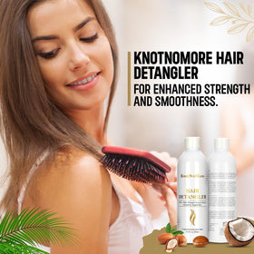 Knot No More detangling a child’s hair showing gentle, pain-reducing action