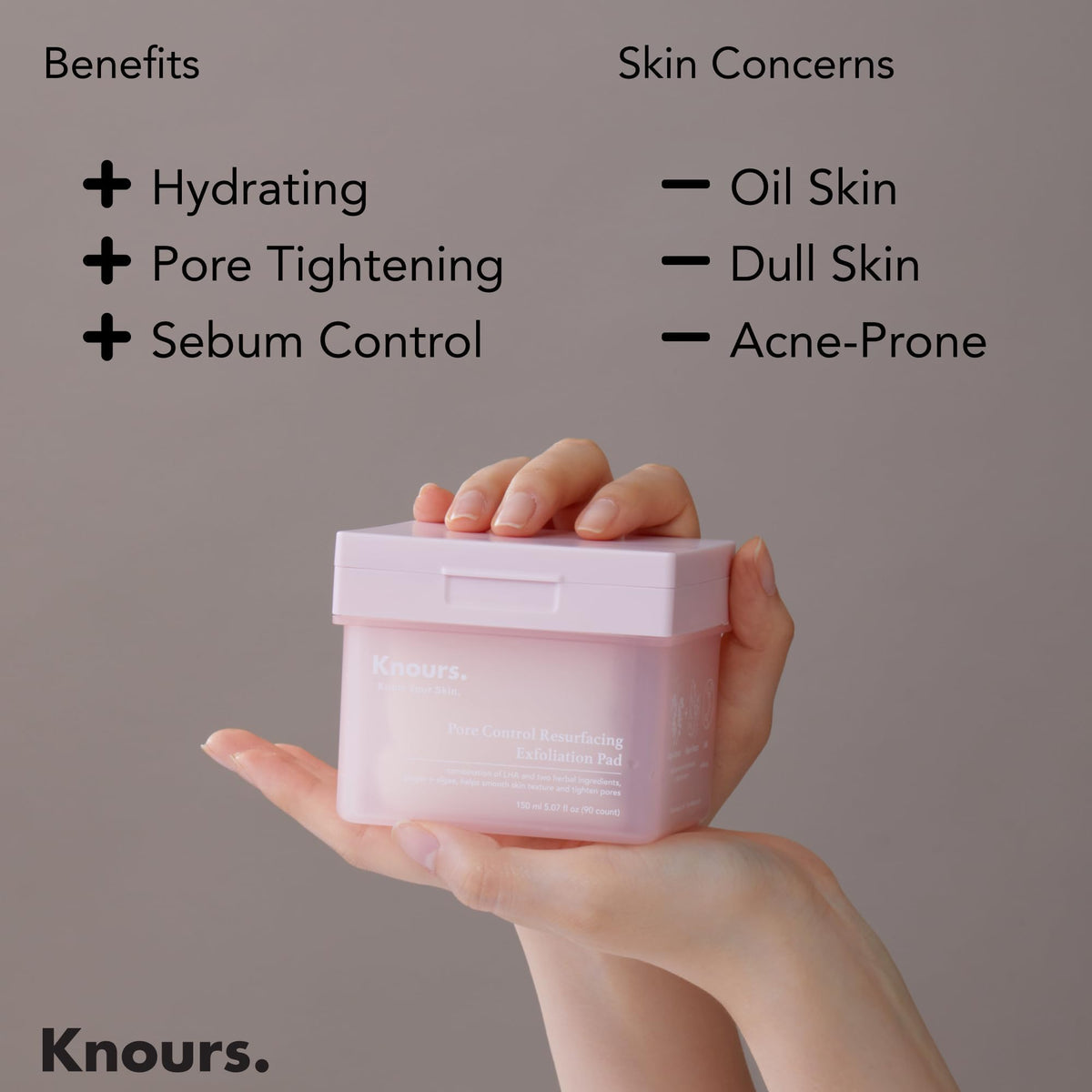 Knours product label showing 90 count and 175ml volume