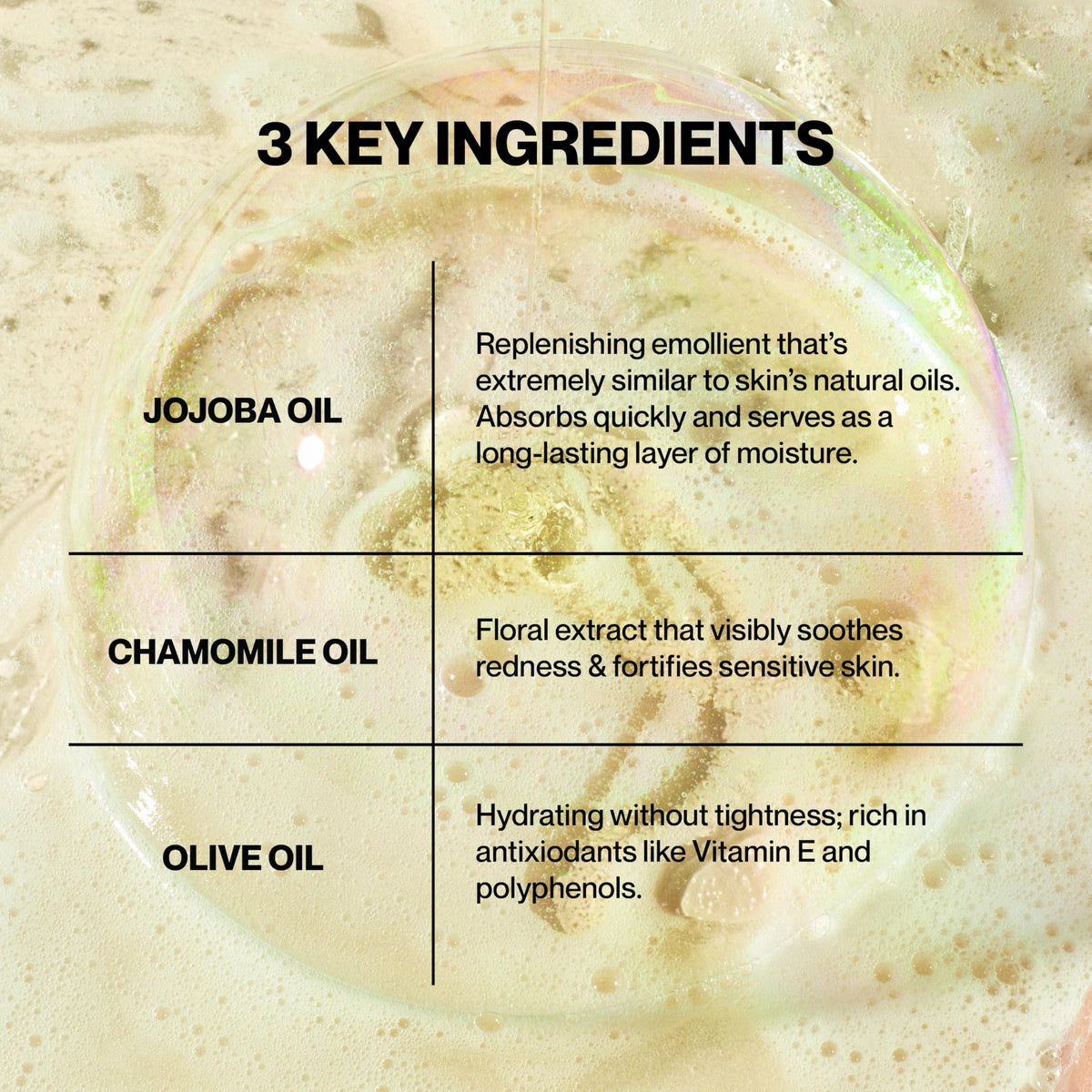 Knours label close-up emphasizing key ingredients like jojoba and honey benefits