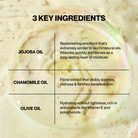 Knours label close-up emphasizing key ingredients like jojoba and honey benefits