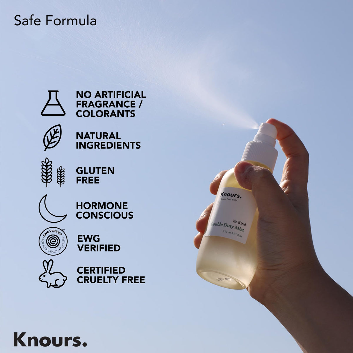 Knours lifestyle bathroom shelf display suggesting daily routine integration