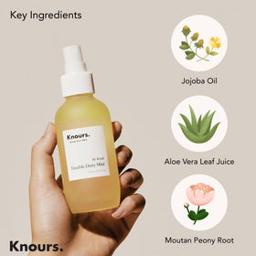 Knours size comparison 110ml in hand showing convenient travel-friendly volume
