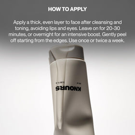 Knours tube held in hands indicating 100ml size and scale