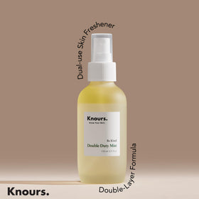 Knours texture droplet on skin highlighting jojoba and aloe soothing benefits