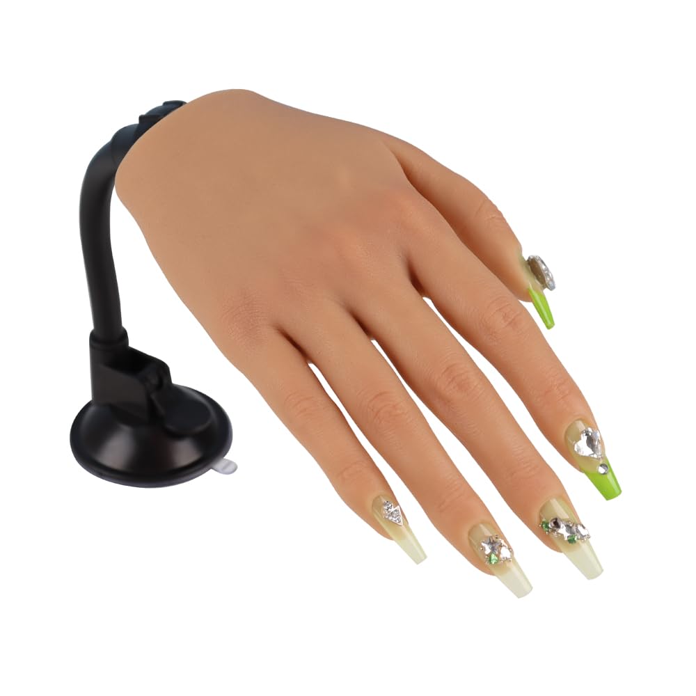 KnowU front view of silicone practice hand showing lifelike shape and photography-ready finish