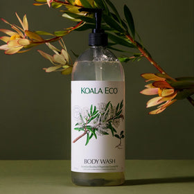 Koala Eco pump dispensing lather close-up illustrating easy use and gentle cleansing
