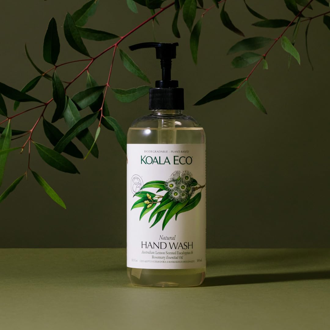 Koala Eco bottle beside recyclables illustrating recycled packaging and sustainability