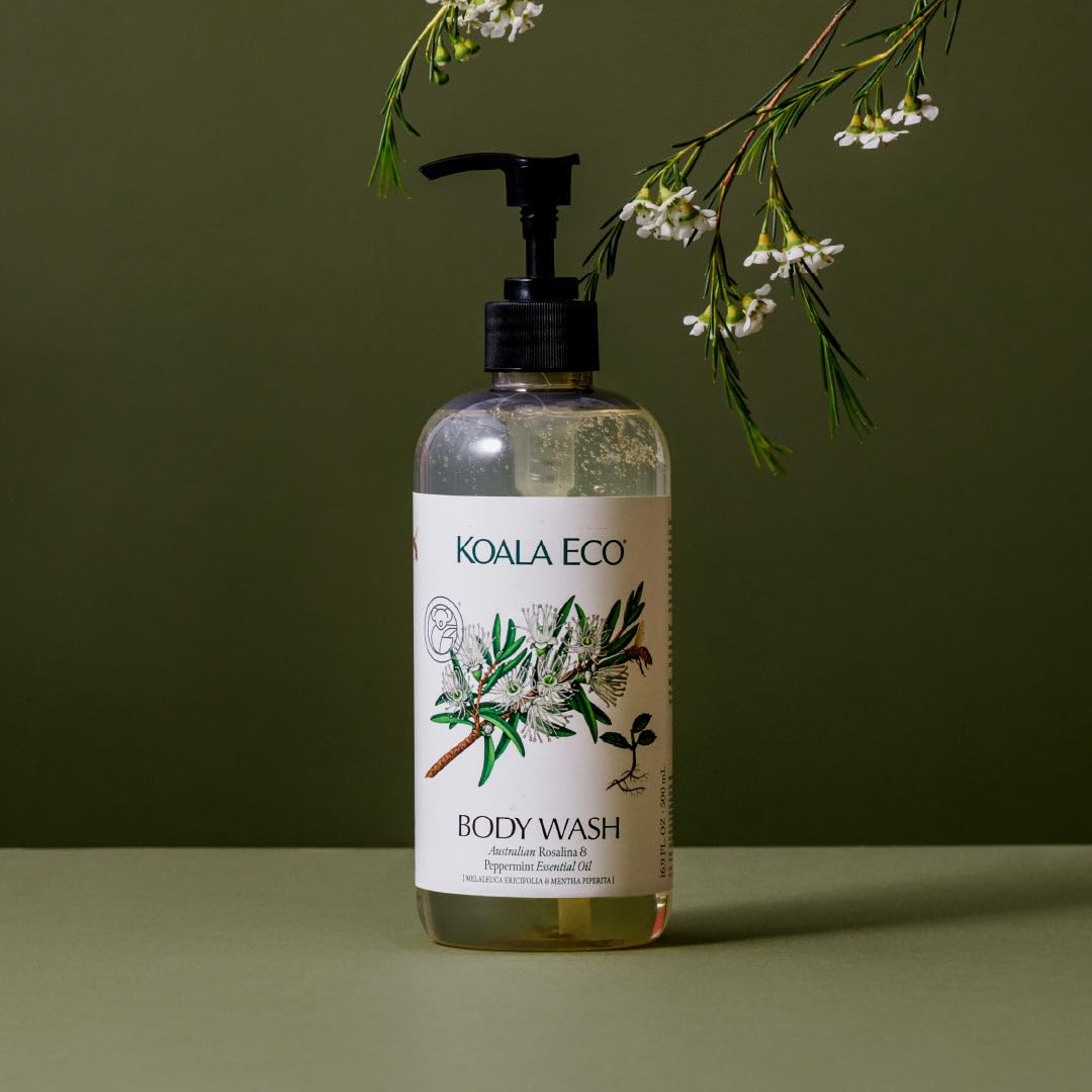 Koala Eco lather and texture on skin demonstrating gentle, moisturizing cleanse