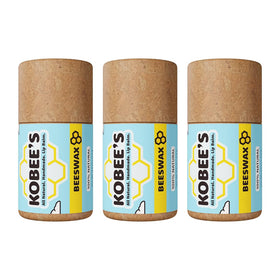KOBEE'S front packaging showing 3-pack and compostable tubes for eco-friendly benefit