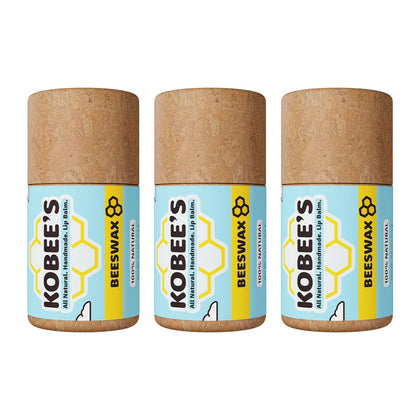 KOBEE'S front packaging showing 3-pack and compostable tubes for eco-friendly benefit