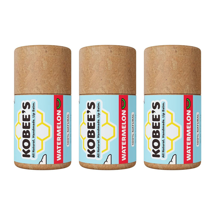 KOBEE'S ALL NATURAL front packaging showing watermelon flavor and compostable tube benefit