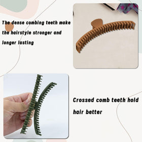 Koceci clip double-row teeth zoom showing improved non-slip hold