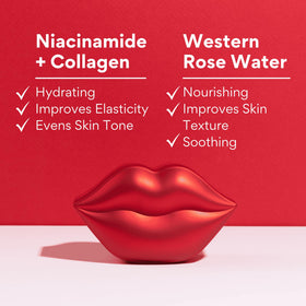 KOCOSTAR mask applied on model lips showing comfortable adhesion and contouring