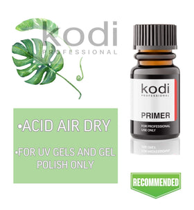 kodi professional primer applied on natural nail demonstrating improved adhesion