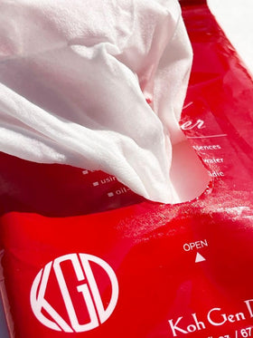 Packaging label displaying Koh Gen Do organic certification and trust benefit