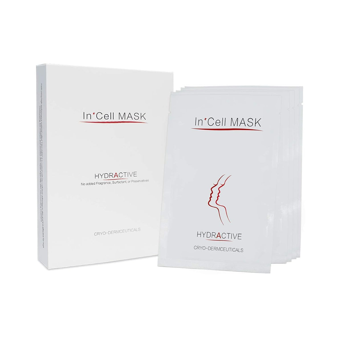 Koi Beauty front packaging showing five individual calming sheet mask sachets for post-care