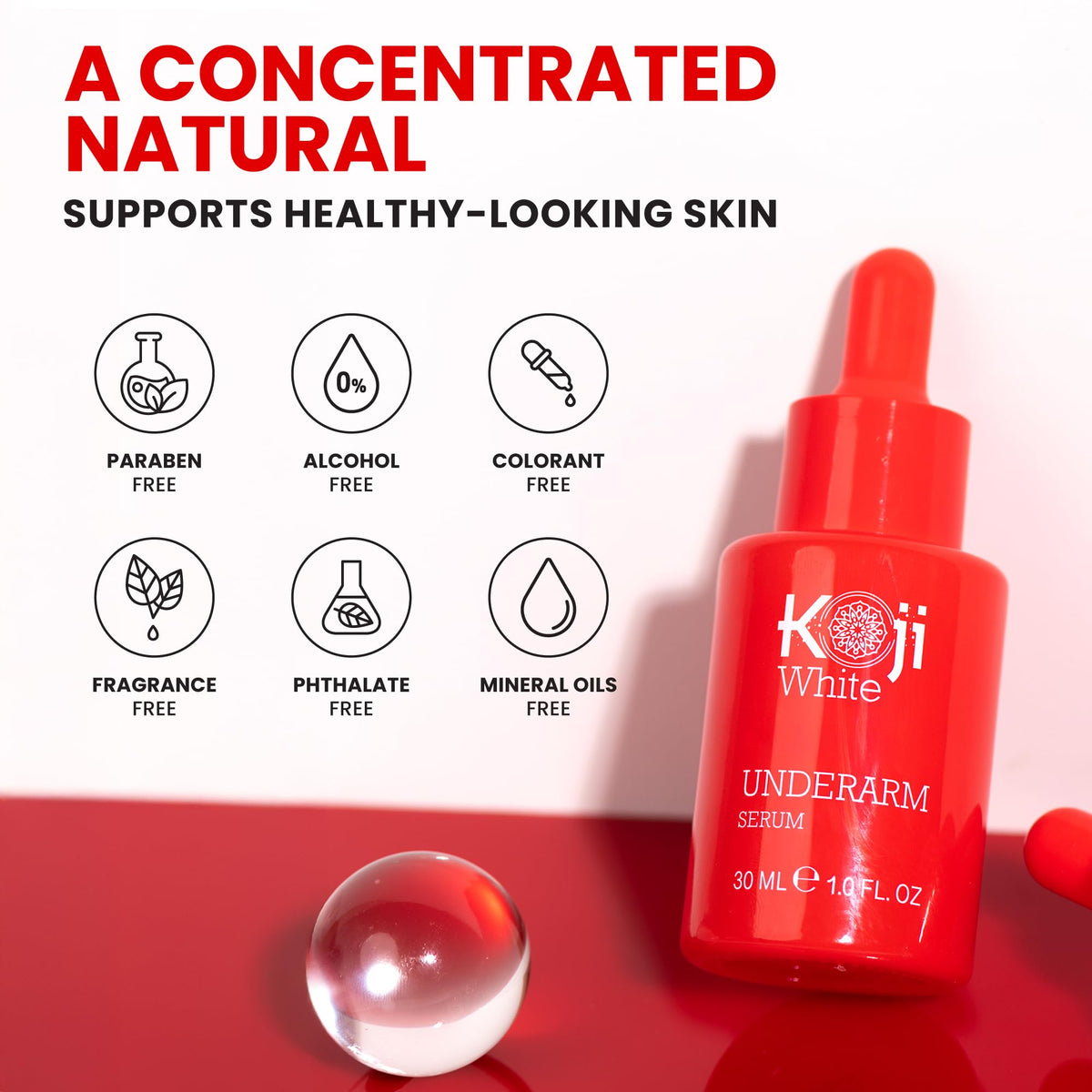 Koji White used on elbow and knee illustrating improved texture and softer skin