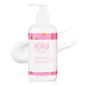 Koji White front bottle showing product branding and size benefit