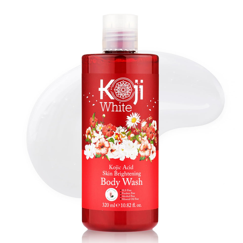 Koji White front bottle showing label and size, highlights gentle daily use