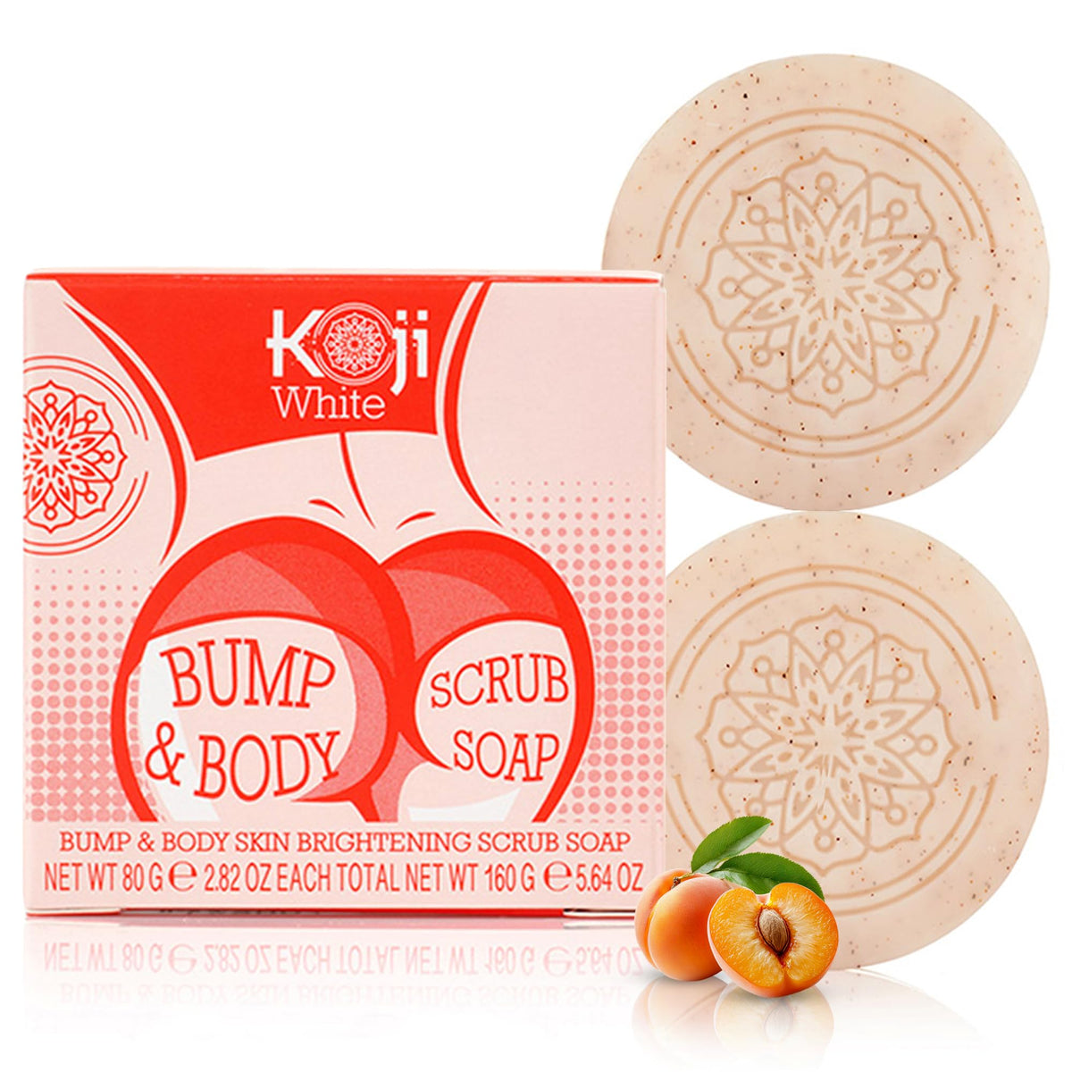 Koji White front packaging showing two bars for brightening benefits