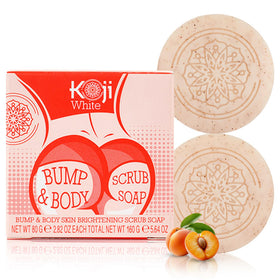 Koji White front packaging showing two bars for brightening benefits