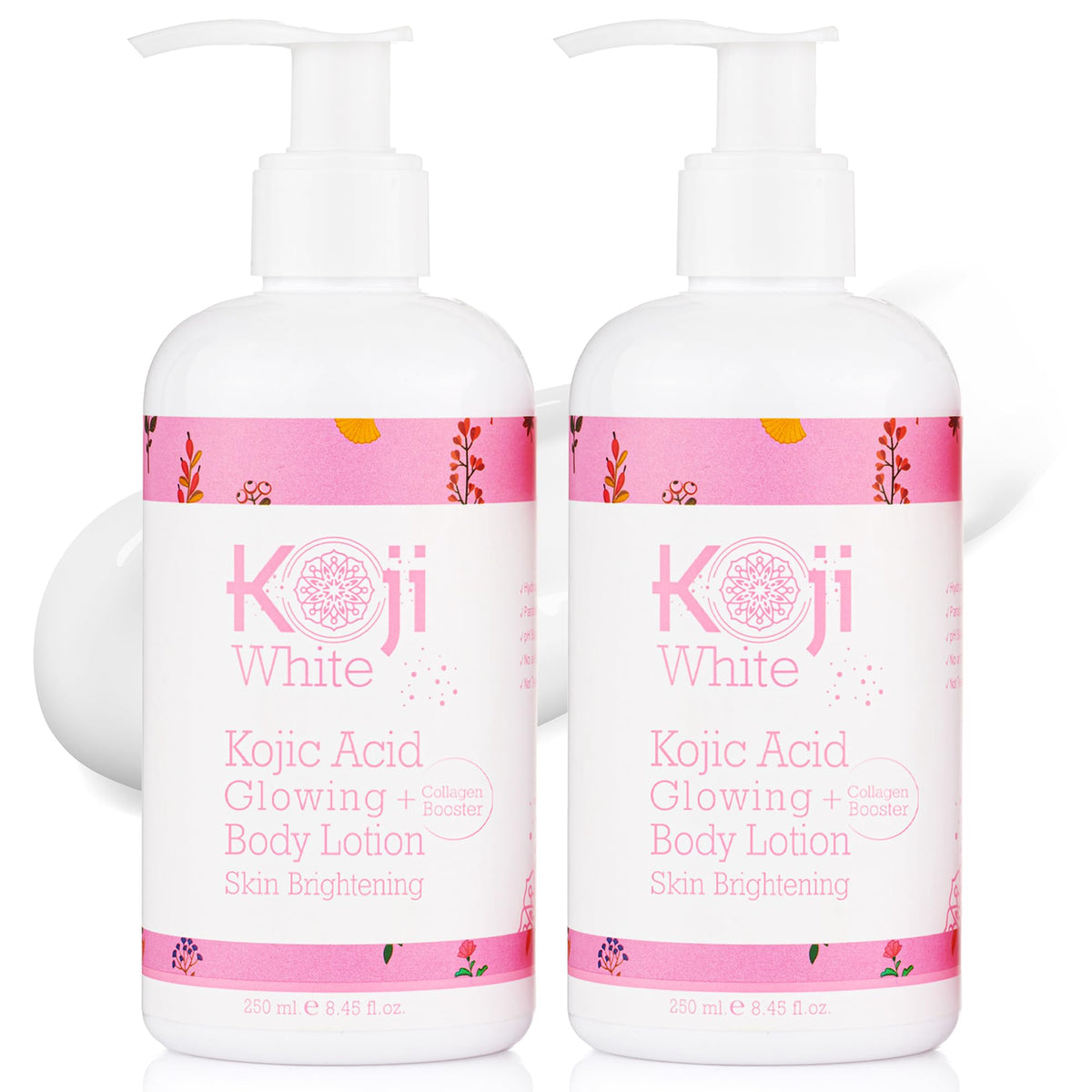 Koji White front packaging showing product benefits and volume