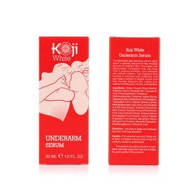 Koji White ingredients label displaying key actives for informed ingredient benefits