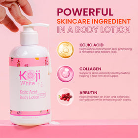 Koji White cream texture swatch showing smooth moisturizing finish