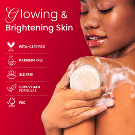 Koji White used on elbows and knees for visible texture smoothing