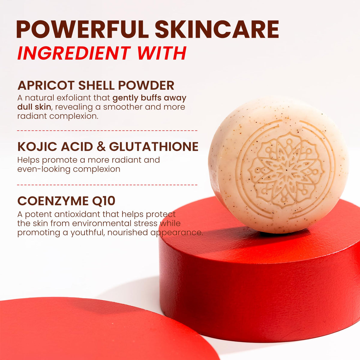 Koji White applied to underarm demonstrating brighter, smoother look