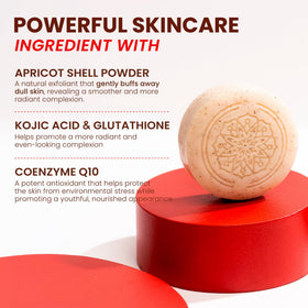 Koji White applied to underarm demonstrating brighter, smoother look