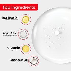 Kojie San bar producing creamy lather to demonstrate gentle daily cleansing