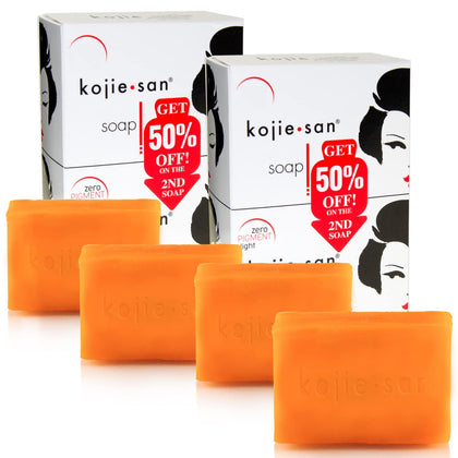 Kojie San front packaging showing bar benefits and brand clarity