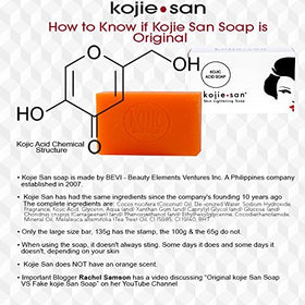 Kojie San lather on hand demonstrating easy foaming and cleansing action