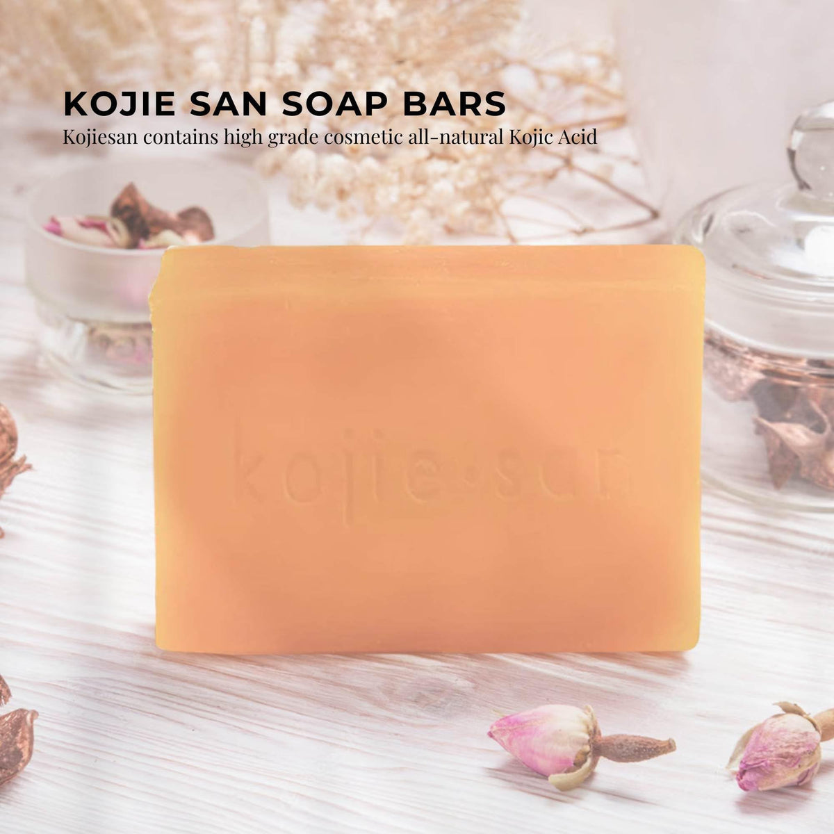 Kojie San foam lather texture showing gentle cleansing and moisturization
