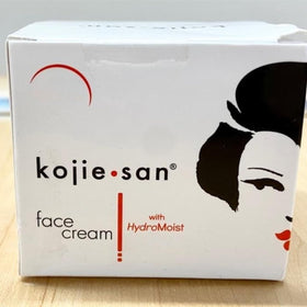 Kojie San applied to underarm area, indicates use for dark spot improvement