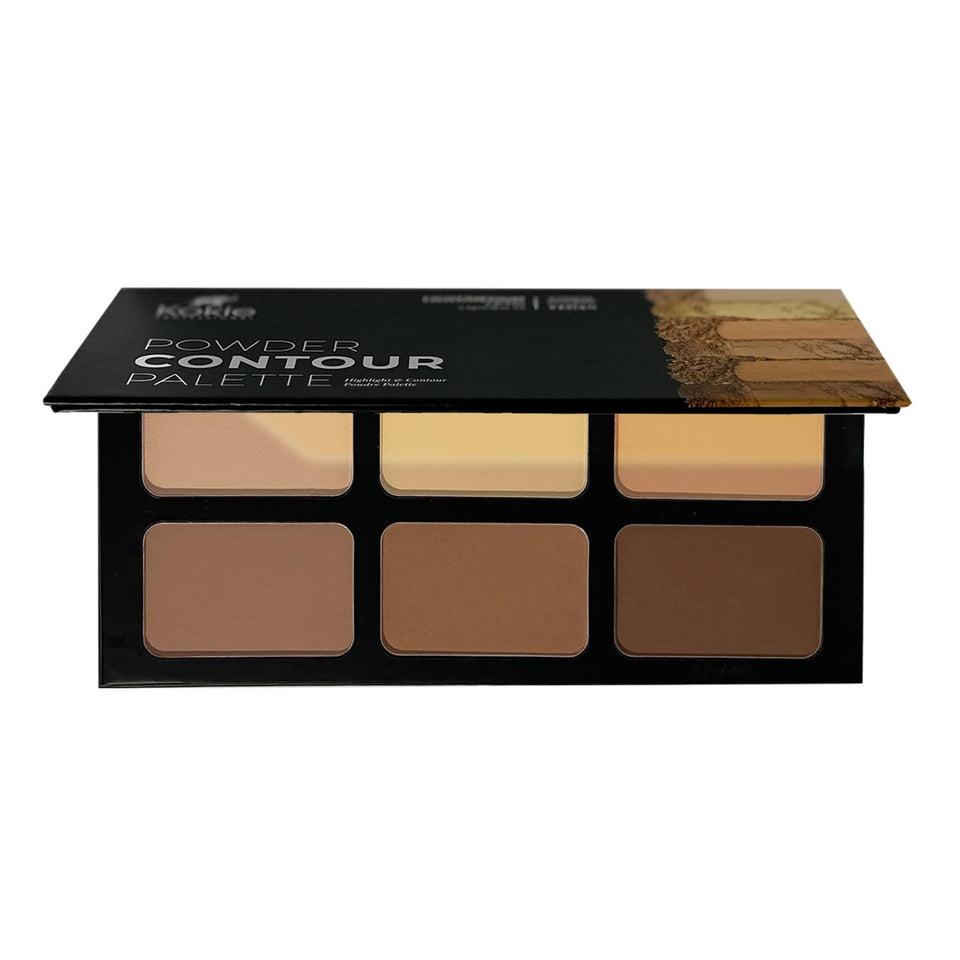 Kokie contour kit front palette showing six shades and magnetic case for travel