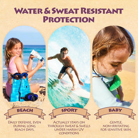 kokua sun care ingredients label highlighting zinc oxide and Hawaiian botanicals