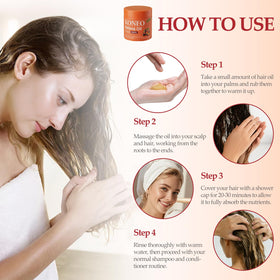 KONEO paste warmed on palms ready to apply for deep nourishment