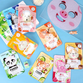 KONEUK all 36 masks spread out displaying assortment and bulk gift suitability