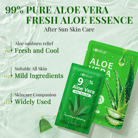 KONEUK open aloe face mask sheet with visible essence for cooling comfort