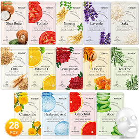 KONEUK front packaging showing 28-pack gift-ready assortment and colorful boxes