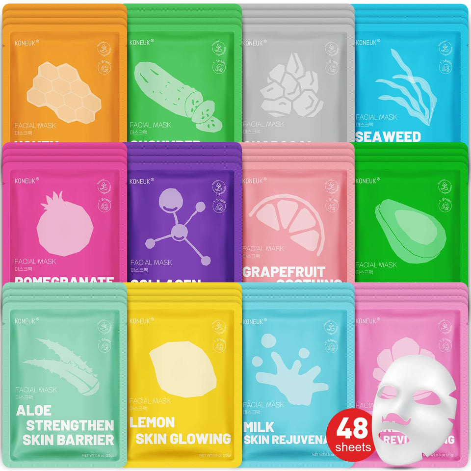 KONEUK front packaging showing 48-pack and colorful wrappers for easy gifting